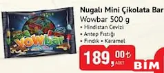WOWBAR NUGALI MİNİ ÇİKOLATA BAR 500 G - BAYRAM ŞEKERİ/ÇİKOLATASI